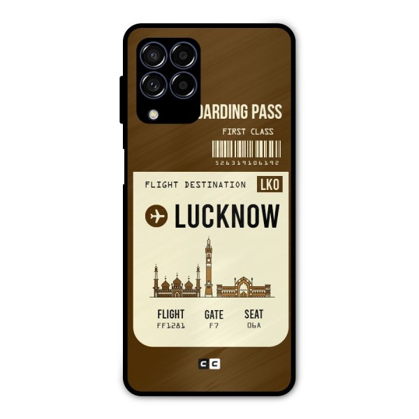 Lucknow Boarding Pass Metal Back Case for Galaxy M53 5G