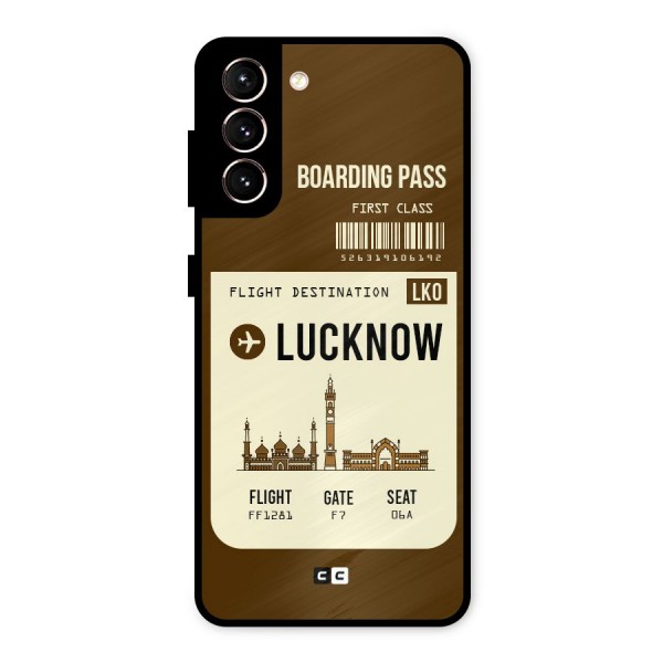Lucknow Boarding Pass Metal Back Case for Galaxy S21 5G