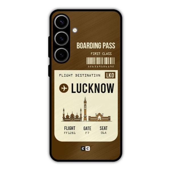 Lucknow Boarding Pass Metal Back Case for Galaxy S24 Plus
