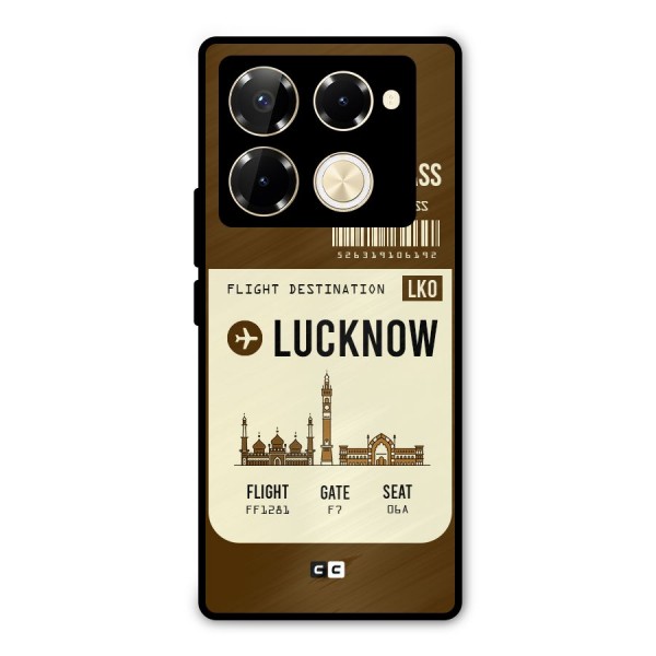 Lucknow Boarding Pass Metal Back Case for Infinix Note 40 Pro