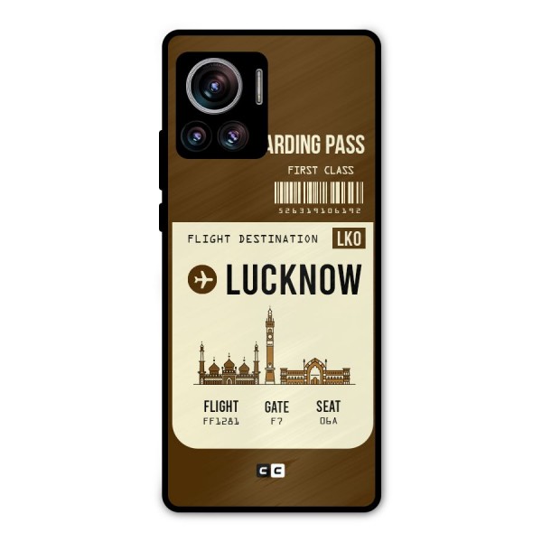 Lucknow Boarding Pass Metal Back Case for Motorola Edge 30 Ultra