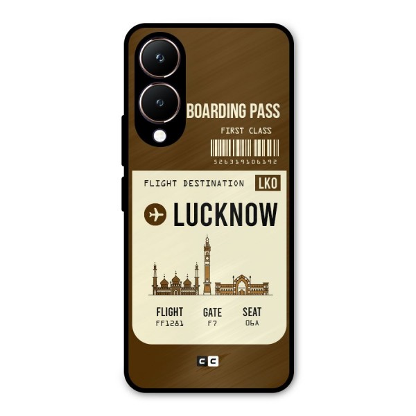 Lucknow Boarding Pass Metal Back Case for Vivo Y28