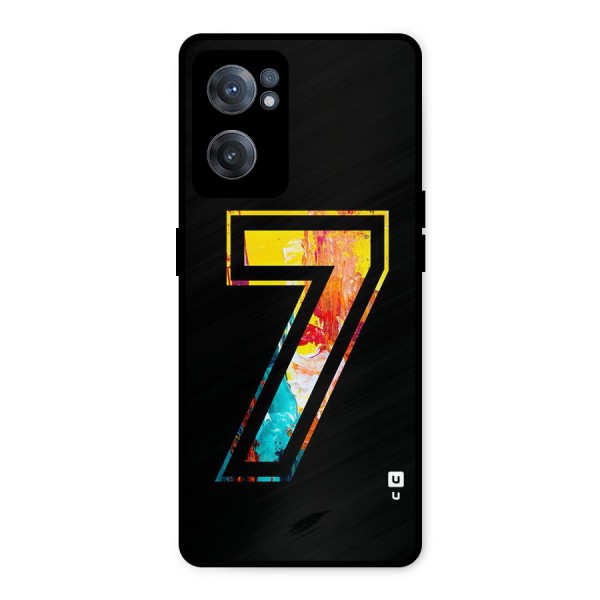 Lucky Number Metal Back Case for OnePlus Nord CE 2 5G
