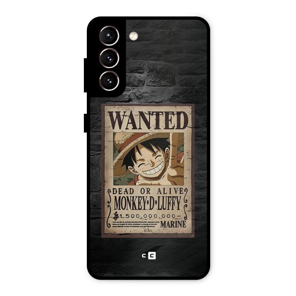 Luffy Wanted Metal Back Case for Galaxy S21 5G
