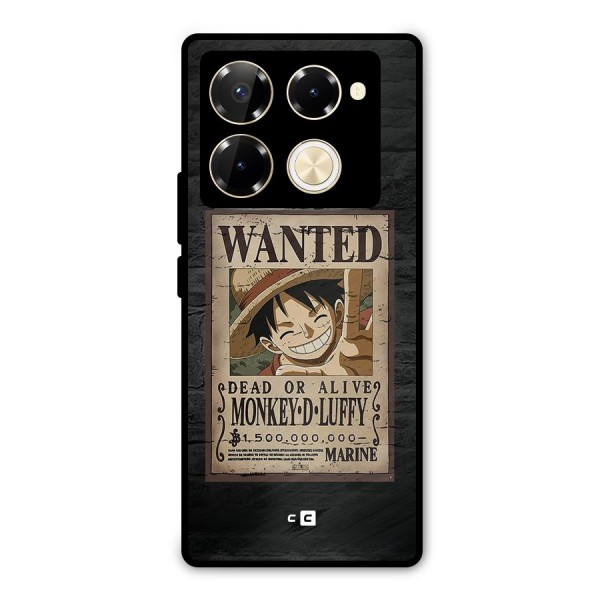 Luffy Wanted Metal Back Case for Infinix Note 40 Pro