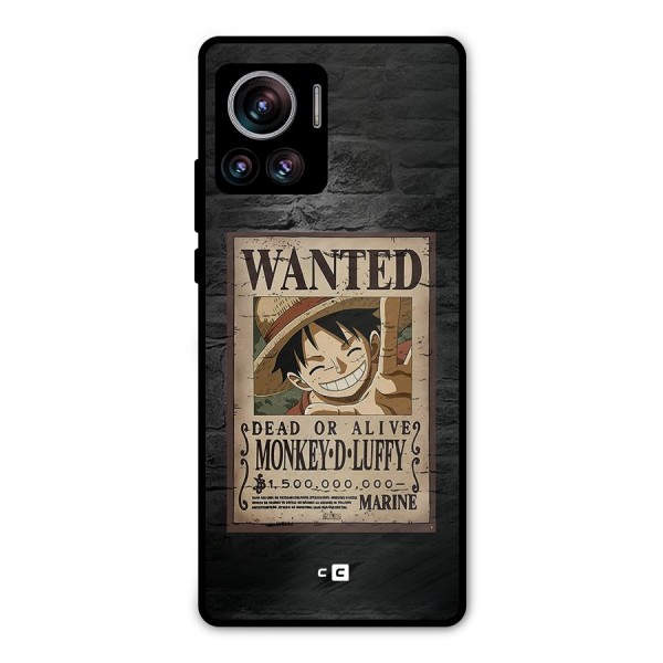 Luffy Wanted Metal Back Case for Motorola Edge 30 Ultra