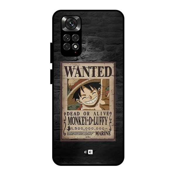 Luffy Wanted Metal Back Case for Redmi Note 11 Pro