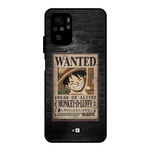 Luffy Wanted Metal Back Case for Redmi Note 11 SE