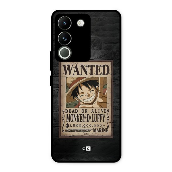 Luffy Wanted Metal Back Case for Vivo Y200