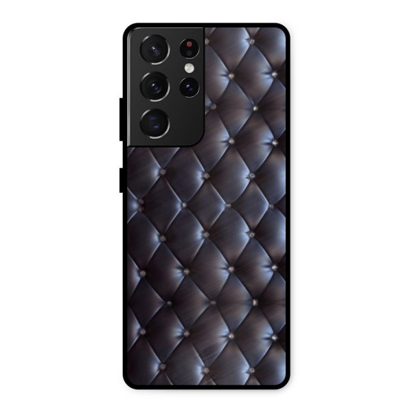 Luxury Pattern Metal Back Case for Galaxy S21 Ultra 5G