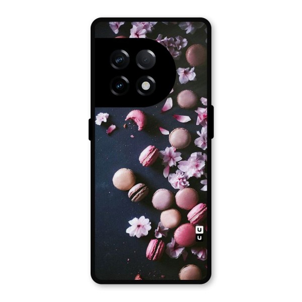 Macaroons And Cheery Blossoms Metal Back Case for OnePlus 11R