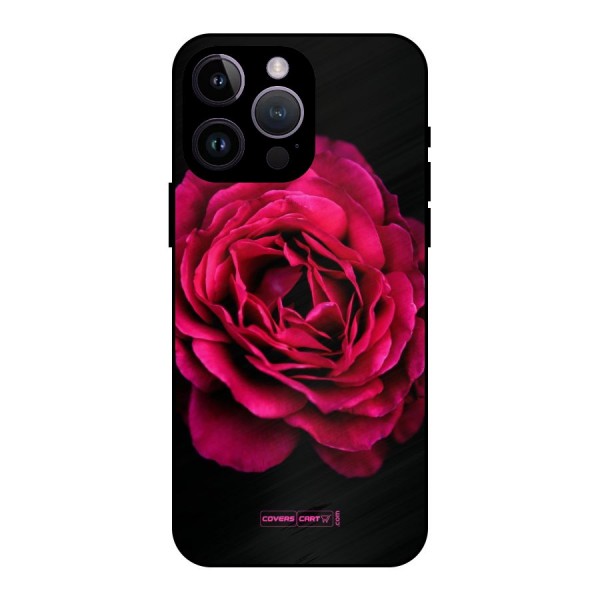 Magical Rose Metal Back Case for iPhone 14 Pro Max