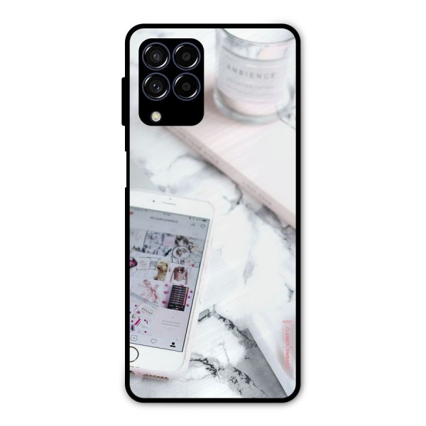 Make Up And Phone Metal Back Case for Galaxy M53 5G