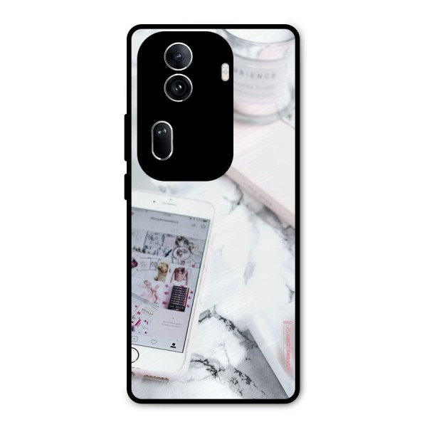 Make Up And Phone Metal Back Case for Oppo Reno11 Pro 5G