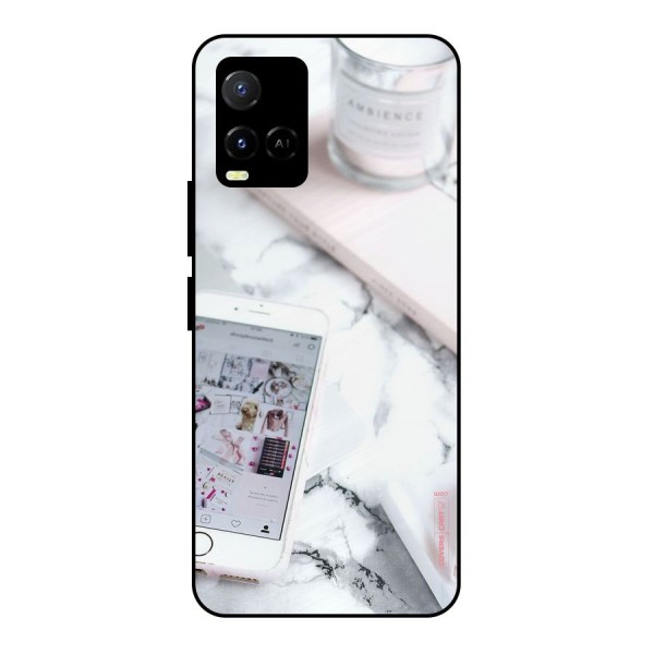 Make Up And Phone Metal Back Case for Vivo Y33s