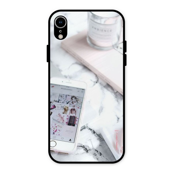 Make Up And Phone Metal Back Case for iPhone XR