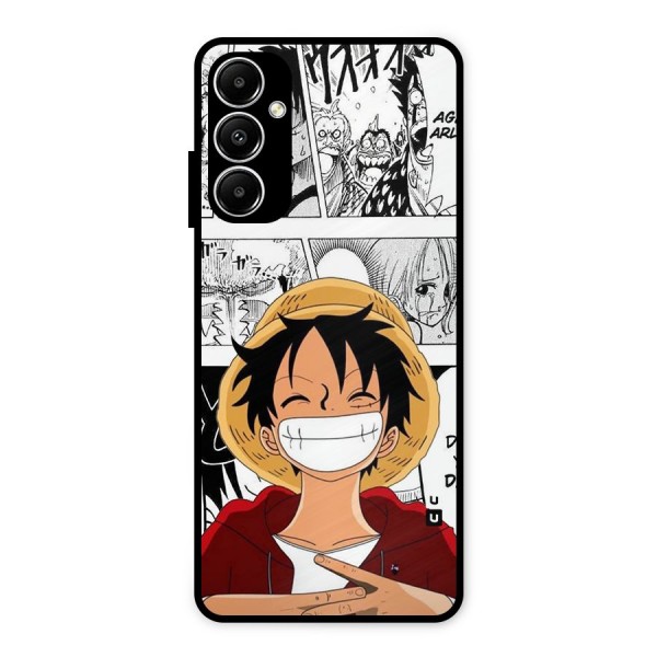 Manga Style Luffy Metal Back Case for Galaxy A05s