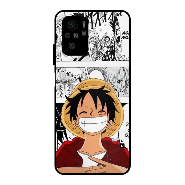 Manga Style Luffy Metal Back Case for Redmi Note 11 SE