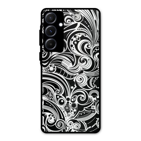 Maori Art Design Abstract Metal Back Case for Galaxy A55