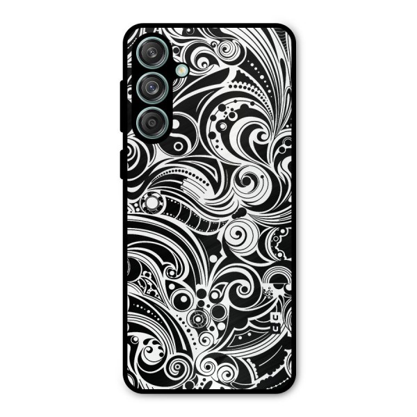 Maori Art Design Abstract Metal Back Case for Galaxy M55 5G