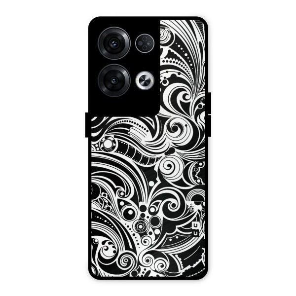 Maori Art Design Abstract Metal Back Case for Oppo Reno8 Pro 5G