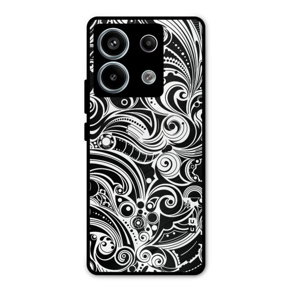 Maori Art Design Abstract Metal Back Case for Redmi Note 13 Pro 5G