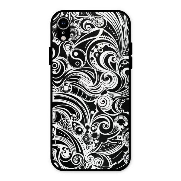 Maori Art Design Abstract Metal Back Case for iPhone XR