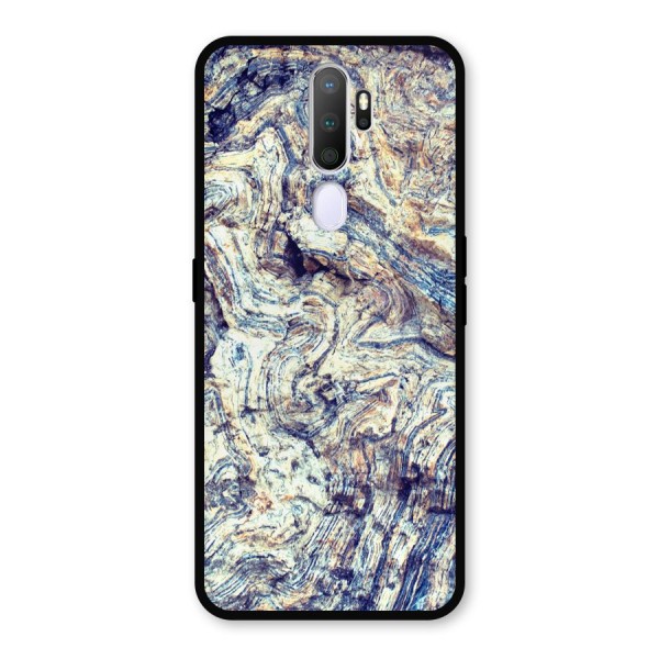 Marble Pattern Metal Back Case for Oppo A9 (2020)