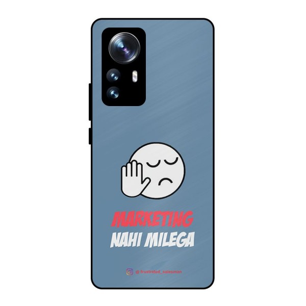 Marketing Nahi Milega SteelBlue Metal Back Case for Xiaomi 12 Pro