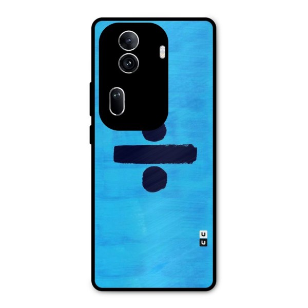 Math And Blue Metal Back Case for Oppo Reno11 Pro 5G