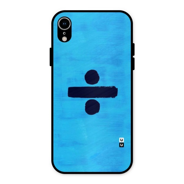 Math And Blue Metal Back Case for iPhone XR