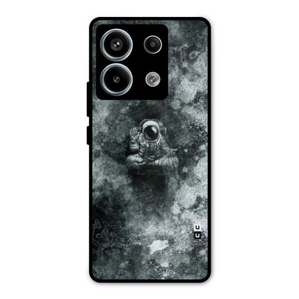 Meditating Spaceman Metal Back Case for Redmi Note 13 Pro 5G