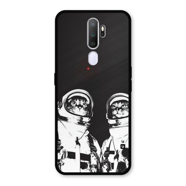 Meow Moon Metal Back Case for Oppo A9 (2020)