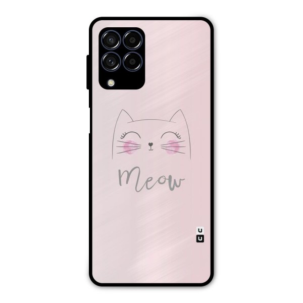 Meow Pink Metal Back Case for Galaxy M53 5G