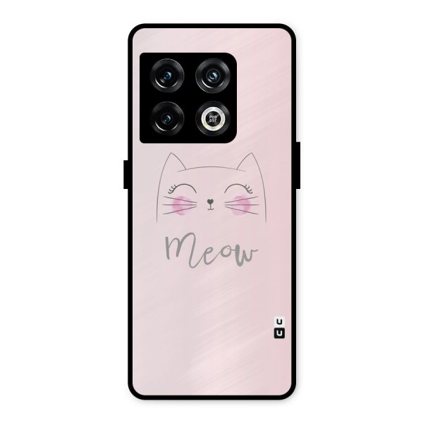 Meow Pink Metal Back Case for OnePlus 10 Pro 5G