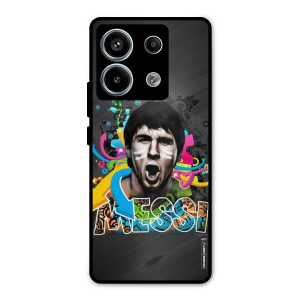 Messi For Argentina Metal Back Case for Redmi Note 13 Pro 5G