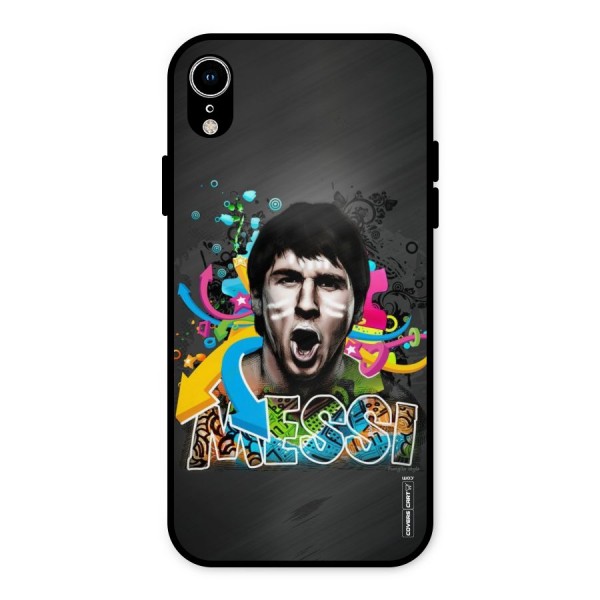 Messi For Argentina Metal Back Case for iPhone XR