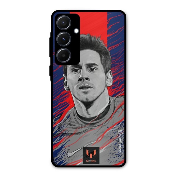 Messi For FCB Metal Back Case for Galaxy A55