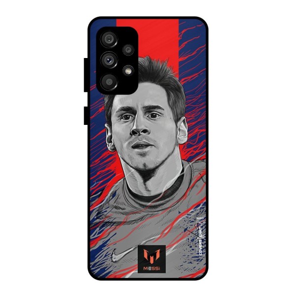 Messi For FCB Metal Back Case for Galaxy A73 5G