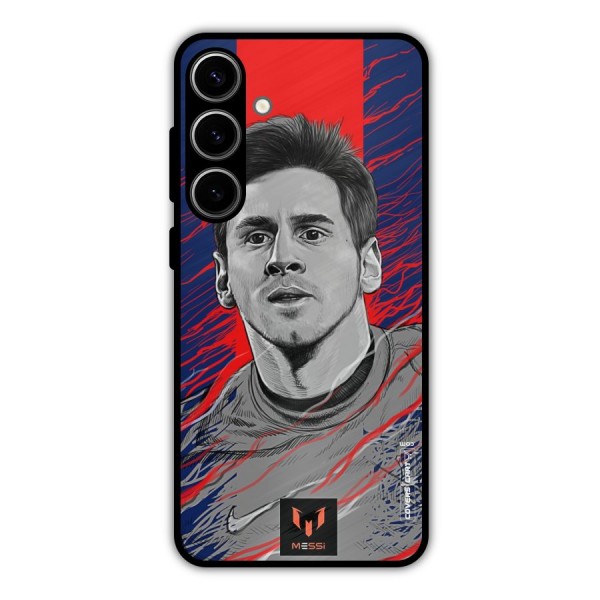 Messi For FCB Metal Back Case for Galaxy S24 Plus