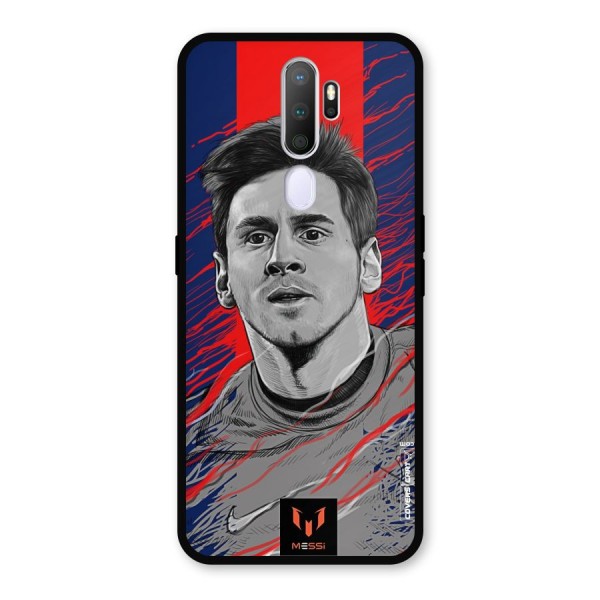 Messi For FCB Metal Back Case for Oppo A9 (2020)