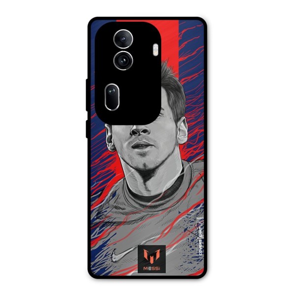 Messi For FCB Metal Back Case for Oppo Reno11 Pro 5G