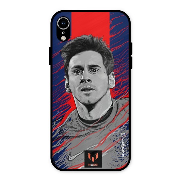 Messi For FCB Metal Back Case for iPhone XR