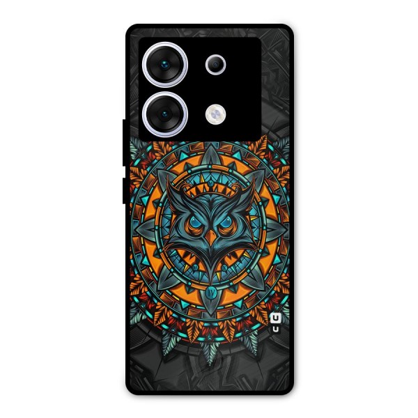 Mighty Owl Artwork Metal Back Case for Infinix Zero 30 5G