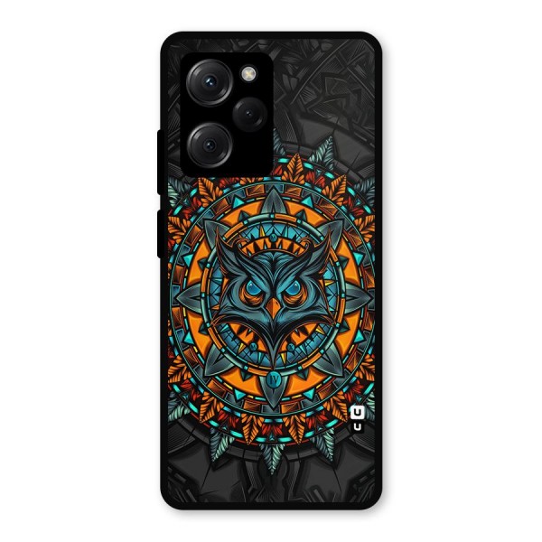 Mighty Owl Artwork Metal Back Case for Poco X5 Pro
