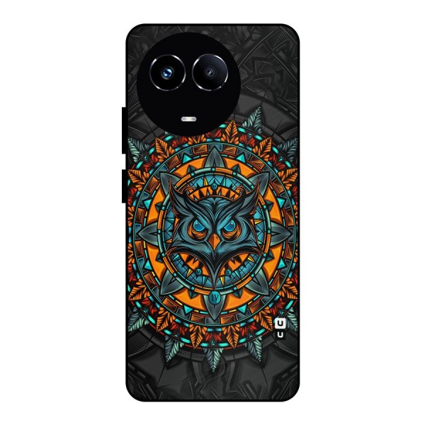 Mighty Owl Artwork Metal Back Case for Realme 11 5G