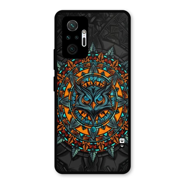 Mighty Owl Artwork Metal Back Case for Redmi Note 10 Pro