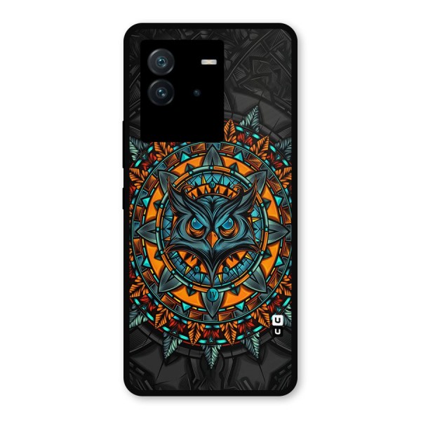 Mighty Owl Artwork Metal Back Case for iQOO Neo 6 5G