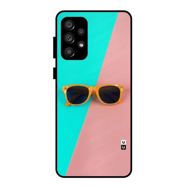 Minimal Glasses Metal Back Case for Galaxy A73 5G