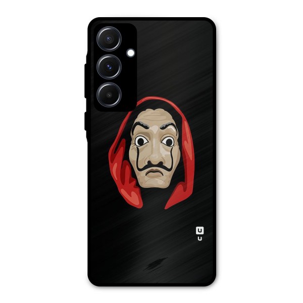 Money Heist Mask Metal Back Case for Galaxy A55